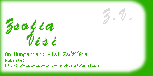 zsofia visi business card